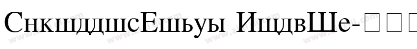 CyrillicTimes BoldIt字体转换